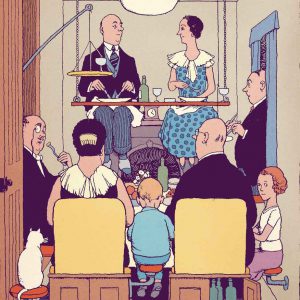 Survivre chez soi (L’art du confinement) d’après How to live in a flat de William Heath Robinson